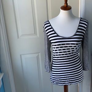 Medium White House black market top tunic shirt